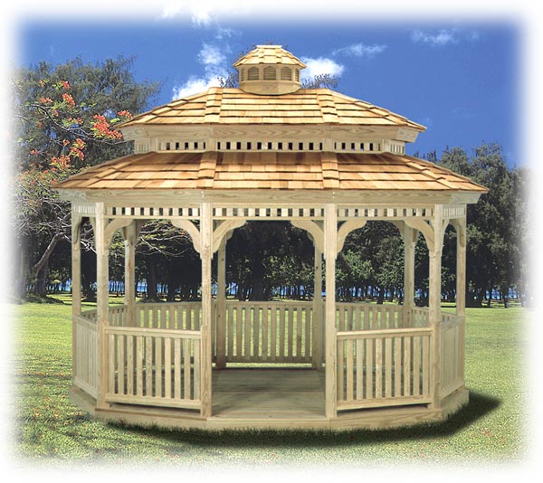 Standard Oval Pagoda Gazebo Standard Oval Pagoda Gazebo