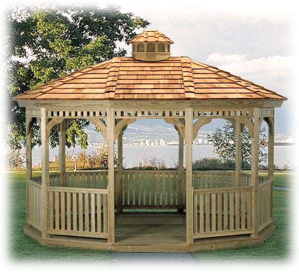 Standard Oval Wood Gazebo Standard Oval Wood Gazebo
