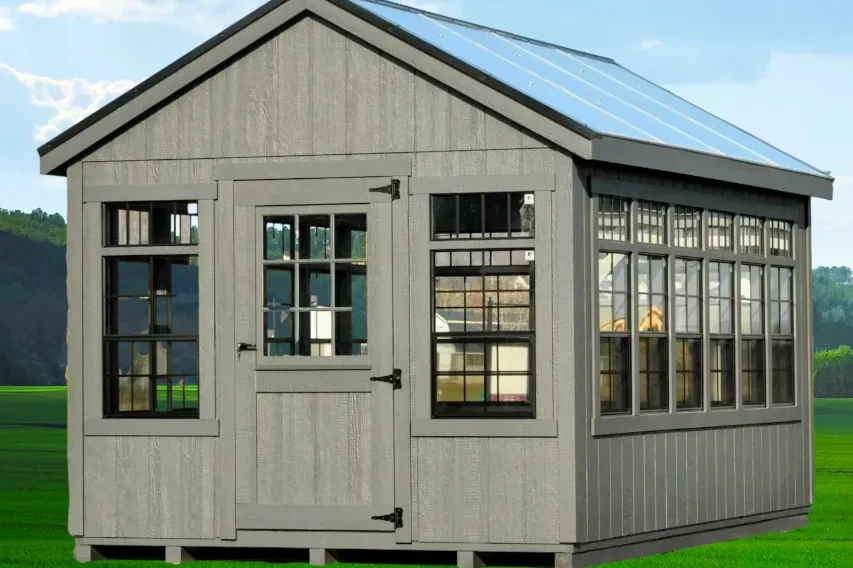 Greenhouse With Transom Windows V2