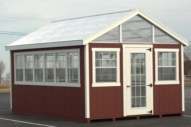 12x16 Red Greenhouse Red Greenhouse